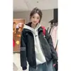 Chaqueta de cuero rosa con cuello alto para hombre y mujer, abrigo corto cortavientos e impermeable estilo americano de otoño, chaqueta de béisbol limpia para parejas