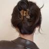 Pinza para Cola de Caballo Alta Simple Elegante para Mujer con Forma Especial de Calabaza Horquilla Mediana para Cabello Combinable Pinza de Tiburón Adorno para el Cabello