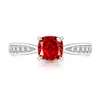 Anel de Gelo Colorido com Pedra Preciosa Cortada em Flor de Gelo, Cubo de Açúcar Pequeno, para Mulheres, Diamante de Alto Carbono Super Brilhante, Anel Versátil da Moda, Envio Direto de Peça Única