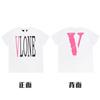 En stock Vlone High Street Big V Mariposa Letra Calavera Esqueleto Limitado Big V Colección Casual Camiseta de Manga Corta para Hombres y Mujeres