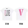 En stock Vlone High Street Big V Mariposa Letra Calavera Esqueleto Limitado Big V Colección Casual Camiseta de Manga Corta para Hombres y Mujeres