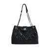 Bolso bandolera para mujer 2026 nuevo diseño de moda versátil simple para hombro con un diseño de cadena de rombos de alta gama y elegante