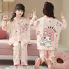 Pijama para Niños y Adolescentes 2026, Cárdigan Delgado de Manga Larga para Primavera y Otoño, Ropa de Casa con Dibujos Animados para Adolescentes, Adecuado para Usar al Aire Libre, Conjunto