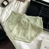 Bragas Sexys de Encaje Semi-Transparentes Caladas Estilo Francés para Mujer, Braguitas de Satén con Parches de Cintura Media y Entrepierna de Seda