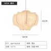 Lámpara Colgante de Seda Estilo Wabi-Sabi Japonés para Sala de Estar, Dormitorio, Comedor, Casa de Huéspedes, Minimalista Moderno Famosa en Internet Creativa Lámpara de Habitación Color Crema