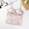 Novo Sutiã Push-Up Transfronteiriço Estilo Francês em Nylon Estilo Colete Bojo Fino Moldado Envolvimento no Peito Tubo Top Venda Direta da Fábrica Costas Bonitas Mulheres