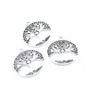 Suministro Transfronterizo Árbol Hueco de la Vida Árbol de Dinero Navideño Pulsera Collar Aleación Accesorios de Joyería DIY 24*23mm