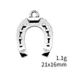 21X16Mm 1.1g Prata Antiga Exportação Aliexpress Ebay Mais Vendido Pingente de Ferradura
