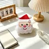 Enfeites Pequenos de Natal DIY, Lenços para Roupas, Acessórios de Desenho Animado, Bonecas de Pelúcia Preenchidas com Algodão, Broches de Pelúcia, Pingentes de Chaveiro e Decorações