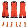 Traje de baloncesto para niños adultos, ropa de entrenamiento, venta al por mayor, ropa de equipo para niños, chaleco, camiseta, ropa de entrenamiento de secado rápido, número de impresión
