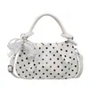 Bolsa de Mão com Bolinhas de Nicho 2026 Nova Doce Bolsa Transversal com Laço Bolsa de Ombro para Mulheres Alto Valor Estilo Tendência