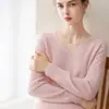 Consinee Hilo 100% Cachemir Suéter de Cachemir Premium para Mujer Ajuste Delgado Tejido Básico Versátil