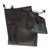 Bolsa de Malha com Cordão para Guardar Poliéster de Bolso com Ponto Preto LOGO
