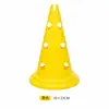 Cono marcador con forma de agujero se puede usar con un poste, cono marcador de helado multifuncional para entrenamiento de fútbol con agujeros