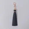 Chaveiro de Borla Transfronteiriço com Borla de Couro da Mesma Cor Pingente de Mochila de Escola Corda Trançada de Borla Pingente de Chave