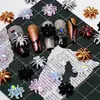 Decoraciones Populares de Dibujos Animados Transfronterizas para Uñas de Resina, Decoraciones Huecas de Araña Negra para Uñas de Halloween al por Mayor