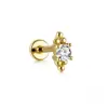 Amazon Novo Borboleta Diamante Pérola Fio Brinco de Unha Europa e América Quente 16G Cabeça Plana Perfurador Lóbulo Auricular Brincos