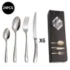Faca, Garfo e Colher Transfronteiriços Aço Inoxidável 304 Talheres Estrela Diamante Colher de Jantar Luxo Leve Retrô Colher de Sopa Conjunto de Faca e Garfo para Bife Estilo Ocidental