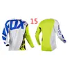 Traje de Descenso Transpirable de Secado Rápido con Mangas Largas y Transferencia de Calor con Cabeza de Zorro Traje de Motocicleta Todoterreno Traje de Ciclismo Traje de Descenso