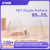 Suministro exclusivo transfronterizo de preformas de plástico PET de boca ancha, tamaño de cuello de 89 mm, peso de 55 g, para botellas de crema y botellas de champú, productos semiacabados moldeados por soplado