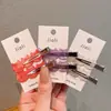 Grampos de Cabelo Sem Costura para Mulheres, Presilhas Laterais em Formato de Gato, Acessórios de Cabelo de Celebridade da Internet Coreana, Pequenas Presilhas Laterais para Franja, Grampos para Cabelo Liso, Presilhas Bico de Pato