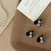 Perla Negra Pedrería Pequeño Clip para Mujer de Gama Alta Nuevo Pasador Lateral Pinza Lateral Flequillo de Princesa Pinza Pequeña Accesorios para el Cabello