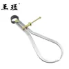 Calibre de trazado de resorte de pata plana de cobre Wang Jue Calibre de distancia Compás Carpintería Trazado Cuero Placa de acero Trazado