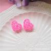 Resina artificial candy color tridimensional ice crack feeling love accessories DIY brincos anel jóias acessórios