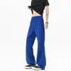 Pantalones casuales de pierna acampanada extralargos para hombres altos, corte holgado, estampado de serpiente, estilo americano, talla grande, pantalones deportivos de pierna recta vintage 190