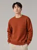 Sudadera nueva de cuello redondo 2026, estilo unisex, tejido gofrado, simple y versátil, color liso, sudadera casual de manga larga, top para hombre