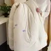 Colcha de algodão-linho lavada bordada em estilo fresco e simples com enchimento de 10% de fibra de soja, colcha lavável Classe A para verão, colcha para primavera e outono, colcha quente para inverno
