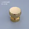 En Stock Embalaje de Botella de Perfume Transparente de Vidrio y Metal de 15 mm con Rosca y Tapa de Aleación de Zinc, Botella Pequeña de Recarga de Perfume con Tapa