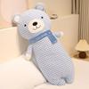 Cachecol de Desenho Urso Dormindo Almofada Longa Lado da Perna do Quarto Almofada para Dormir Lateral Almofada de Cabeceira Almofada de Tecido Removível Lavável