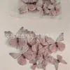 Papel de Arroz Pegajoso Rosa Rosa Cristal Borboleta Decoração de Bolo de Aniversário Borboleta de Papel de Arroz Borboleta Colorida Impressão em Papel de Wafer