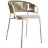Mesa y silla nórdicas sencillas para exteriores, para patio, balcón, mesa pequeña, silla de ratán sintético, para ocio, tienda de té con leche, mesa y silla de té para exteriores.