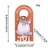 Decoraciones de Manija de Puerta de Dibujos Animados Navideños 2026 Nuevo Modelo de Amazon Papá Noel Muñeco de Nieve Cartel de Madera Navideño Adornos Colgantes Otros