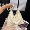 Bolsa de Hombro Grande con Lazo de Encaje Estilo Coreano 2024 Nueva Gran Capacidad Elegante Mochila de Viaje de Moda