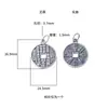 Prata Esterlina S925 Pingente Flor Espírito da Montanha Tai Chi Bagua Pulseira de Corda Trançada DIY Acessórios para Pulseira Pingente de Chaveiro Colar