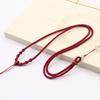 Nuevos accesorios simples cuerda trenzada Jade cuerda para collar semiacabada ajustable espiral colgante para hombre y mujer venta al por mayor