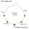 Acero Inoxidable Colorido Facetado Geométrico Piedra de Vidrio Redonda Collar Pulsera Pendientes Joyería de Nicho Retro de Lujo Ligero