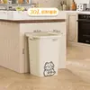 Papelera Cuadrada Comercial para Oficina, Cubo de Basura de Gran Capacidad para Cocina del Hogar, Contenedor de Residuos Sanitarios sin Tapa