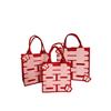 Bolsa de Palabra Feliz de Fieltro Bolsa de Regalo de Acompañamiento para Boda Dama de Honor Bolsa de Almacenamiento para Dulces Melón Hijo Bolso de Mano de Boda Bolsa de Dama de Honor