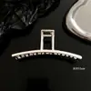 Pinza Metálica para el Cabello de Estilo Minimalista de Gama Alta para Mujeres con Cabello Grueso, Pasador Grande para Recogidos en la Parte Trasera de la Cabeza, Accesorio para el Cabello Tipo Pinza de Tiburón