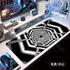 Alfombrilla de ratón de arte abstracto grande para juegos, alfombrilla de escritorio resistente a las manchas, borde engrosado con bloqueo, antideslizante, para teclado de computadora de oficina, escritorio