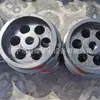 Carro minero de una rueda para vía minera, rueda única sólida, llanta de un solo lado, piezas de rueda de carro minero de acero fundido, fabricante, en stock