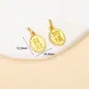 Pingente de Ouro Antigo Banhado Preservador de Cor Paz e Alegria Acessórios para Joias DIY Pingente de Sino Atacado