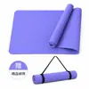 Fornecimento Direto da Fábrica Tapete de Yoga TPE Personalização Cor Sólida/Linhas de Alinhamento Antiderrapante Tapete Fitness À Prova de Som Esportivo Tapete Silencioso