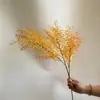Flores Artificiais de Galho Paisagismo de Casamento Plantas Verdes Escritório Sala de Estar Decoração Suave Pinheiro Selvagem Artificial Grama de Aspargo Flores Secas