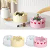 Portavelas Redondo Transfronterizo Molde de Silicona Casa de Amor DIY Base para Velas Molde de Yeso