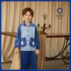 Pijama de isla de forro polar para niños, conjuntos de franela de otoño e invierno para niños, forro polar de coral engrosado para niños mayores, oferta especial de liquidación